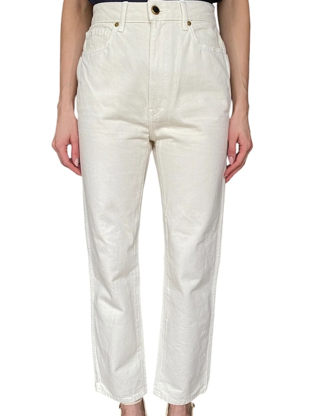 Khaite Danielle Jeans Ivory